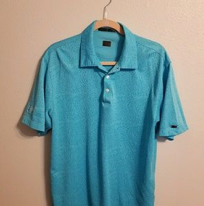 Mens blue Paradise Island polo Sz M (Y0331)